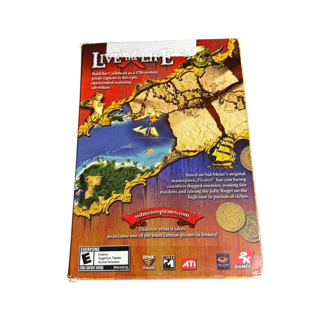 Sid Meiers Pirates Live the Life PC CD-ROM Big Box Firaxis 2K Games‎ 2004